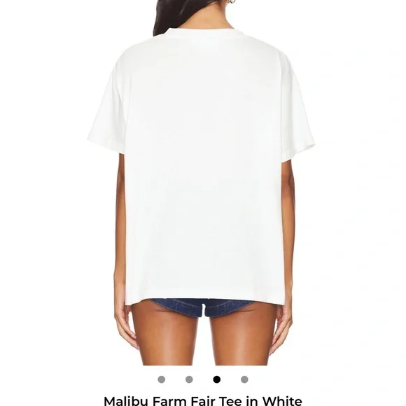 Revolve Clothing FOUND Malibu Farm Fair Tee in White Small NEW SOLD OUT - Picture 3 of 9